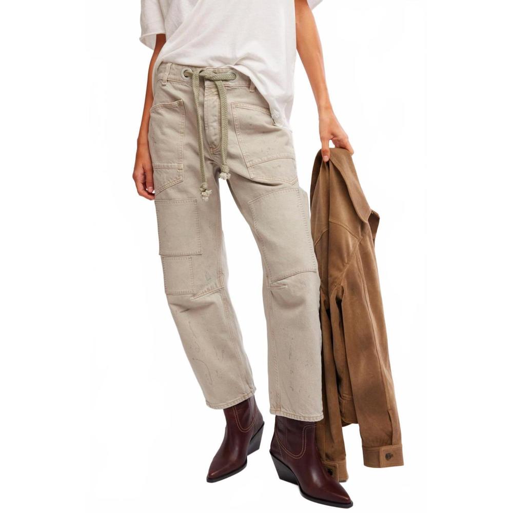 WE THE FREE Moxy barrel Jean in Jetty/Beige